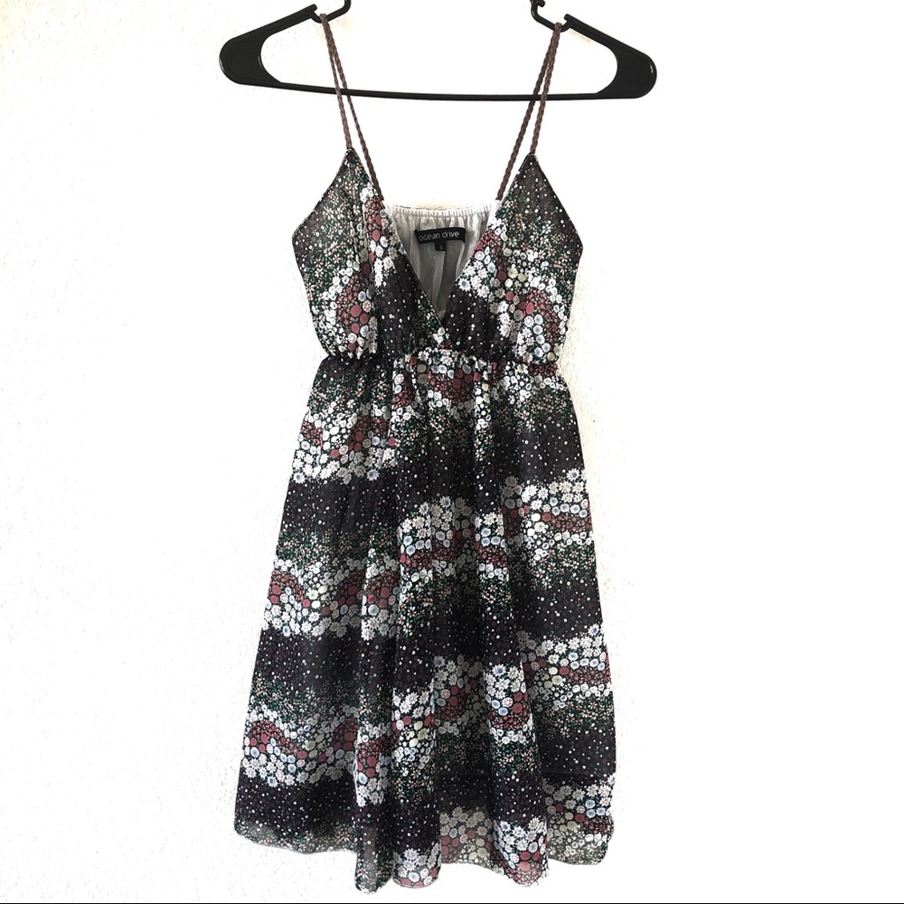 OCEAN DRIVE MULTICOLOR FLOWER SUNDRESS